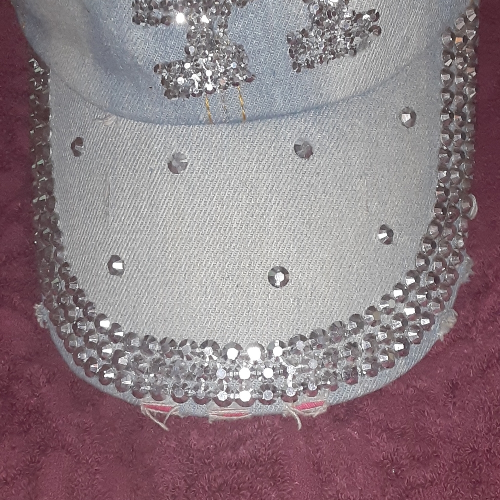 💙Jean LA Rhinestone Hat💙 - Picture 3 of 4